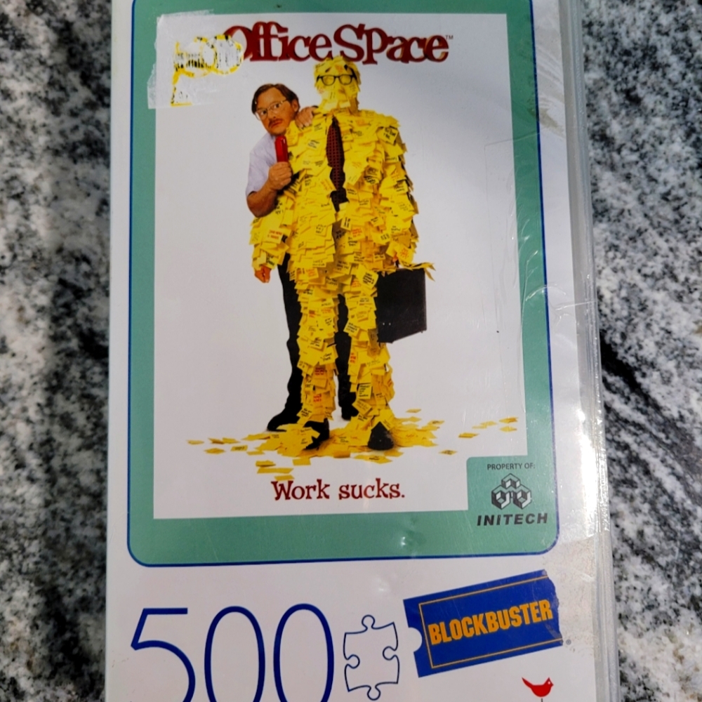 500 Piece Puzzle, Office Space, Work sucks,